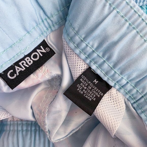 Carbon Men’s Pink & Blue Flamingo Board Shorts, Swim Trunks, Medium - Picture 5 of 6